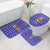 Bon Nadal Andorra Christmas Bathroom Set Holiday Bear, Snowflakes, Paw Prints & Winter - Wonder Print Shop