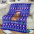 Bon Nadal Andorra Christmas Blanket Holiday Bear, Snowflakes, Paw Prints & Winter - Wonder Print Shop