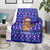 Bon Nadal Andorra Christmas Blanket Holiday Bear, Snowflakes, Paw Prints & Winter - Wonder Print Shop