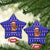 Bon Nadal Andorra Christmas Ceramic Ornament Holiday Bear, Snowflakes, Paw Prints & Winter - Wonder Print Shop