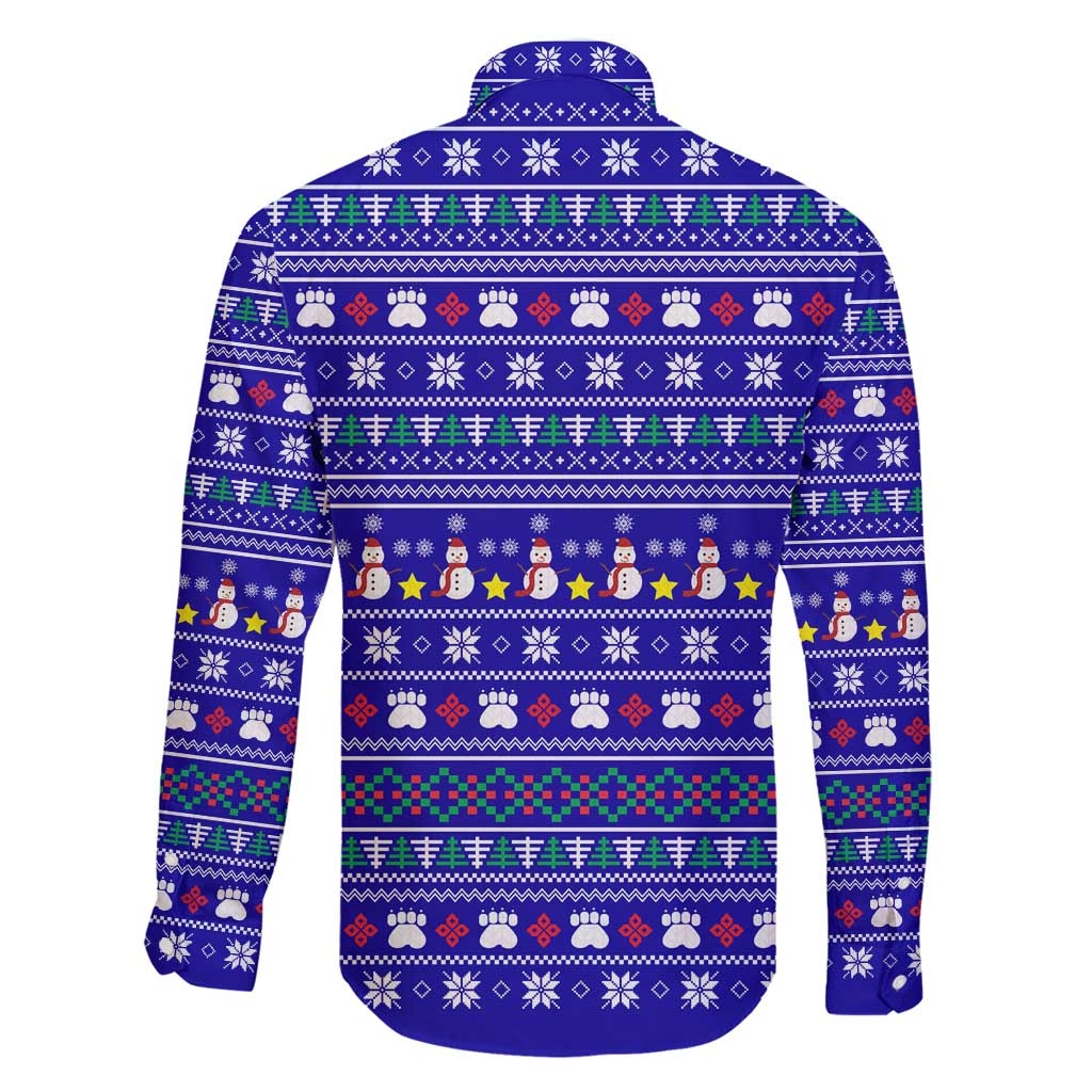 Bon Nadal Andorra Christmas Family Matching Mermaid Dress and Hawaiian Shirt Holiday Bear, Snowflakes, Paw Prints & Winter - Wonder Print Shop