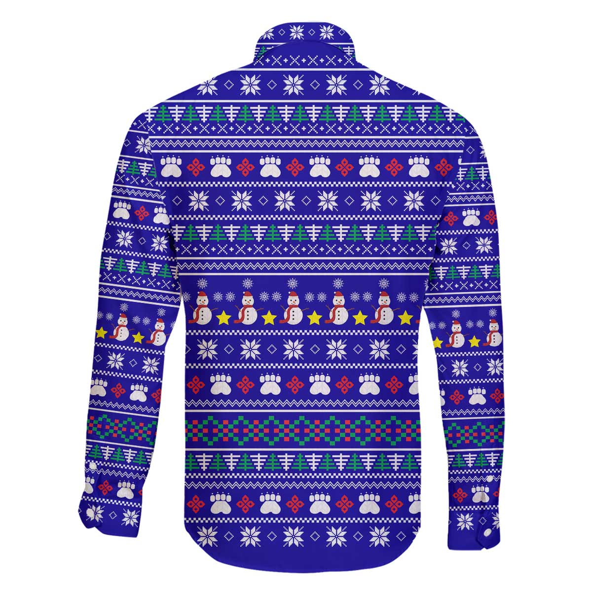 Bon Nadal Andorra Christmas Family Matching Off The Shoulder Long Sleeve Dress and Hawaiian Shirt Holiday Bear, Snowflakes, Paw Prints & Winter - Wonder Print Shop