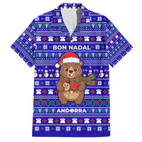 Bon Nadal Andorra Christmas Hawaiian Shirt Holiday Bear, Snowflakes, Paw Prints & Winter - Wonder Print Shop