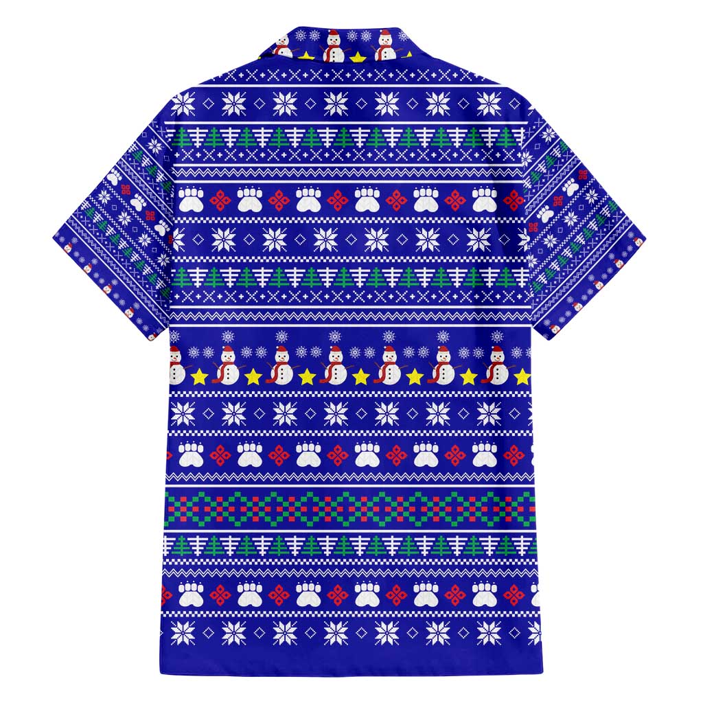 Bon Nadal Andorra Christmas Hawaiian Shirt Holiday Bear, Snowflakes, Paw Prints & Winter - Wonder Print Shop