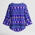 Bon Nadal Andorra Christmas Kimono Sleeve Blouse Holiday Bear, Snowflakes, Paw Prints & Winter - Wonder Print Shop