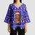 Bon Nadal Andorra Christmas Kimono Sleeve Blouse Holiday Bear, Snowflakes, Paw Prints & Winter - Wonder Print Shop