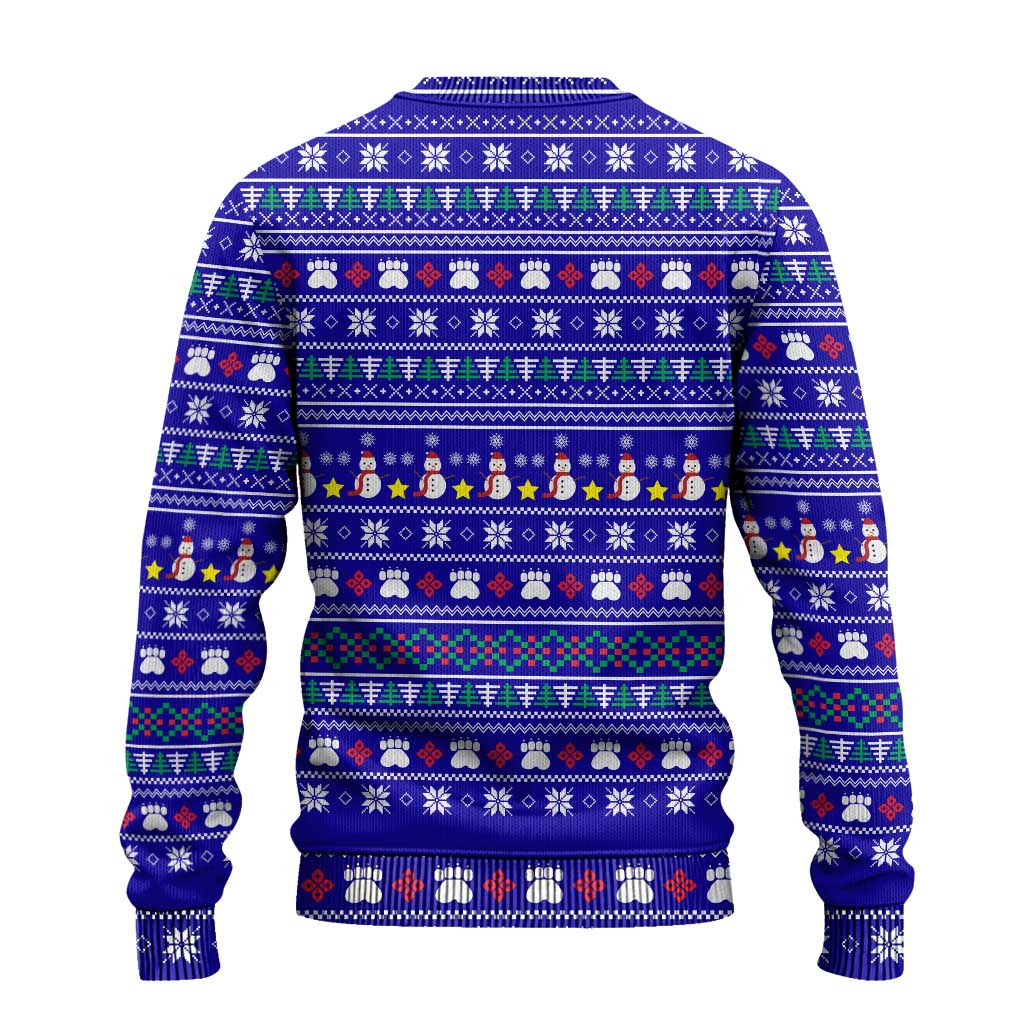Bon Nadal Andorra Christmas Ugly Christmas Sweater Holiday Bear, Snowflakes, Paw Prints & Winter - Wonder Print Shop