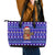 Bon Nadal Andorra Christmas Leather Tote Bag Holiday Bear, Snowflakes, Paw Prints & Winter - Wonder Print Shop