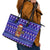 Bon Nadal Andorra Christmas Leather Tote Bag Holiday Bear, Snowflakes, Paw Prints & Winter - Wonder Print Shop