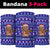 Bon Nadal Andorra Christmas Neck Gaiter Holiday Bear, Snowflakes, Paw Prints & Winter - Wonder Print Shop