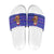 Bon Nadal Andorra Christmas Slide Sandals Holiday Bear, Snowflakes, Paw Prints & Winter - Wonder Print Shop