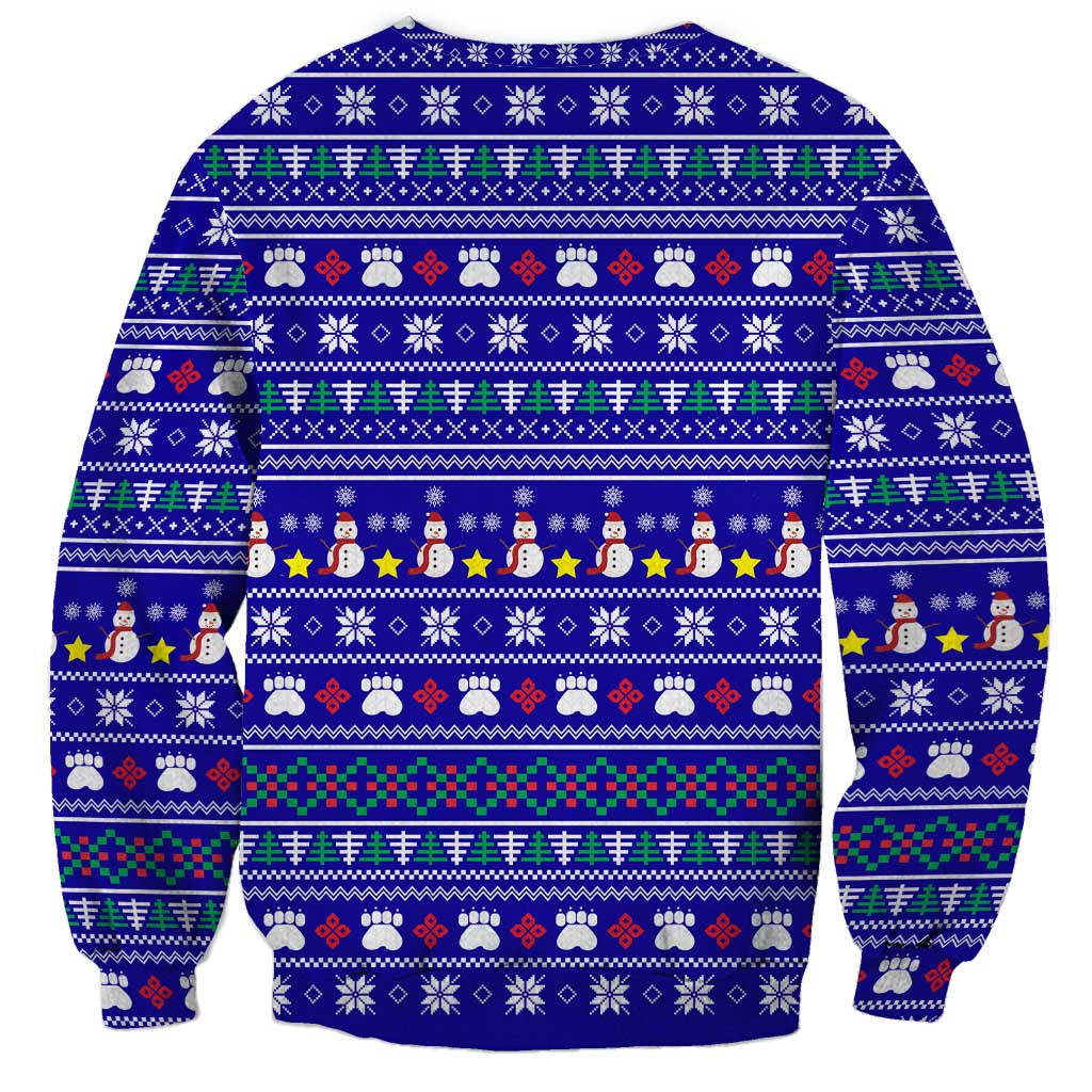 Bon Nadal Andorra Christmas Sweatshirt Holiday Bear, Snowflakes, Paw Prints & Winter - Wonder Print Shop