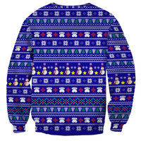 Bon Nadal Andorra Christmas Sweatshirt Holiday Bear, Snowflakes, Paw Prints & Winter - Wonder Print Shop