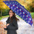 Bon Nadal Andorra Christmas Umbrella Holiday Bear, Snowflakes, Paw Prints & Winter - Wonder Print Shop
