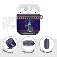 Armenia Christmas AirPods Case with Santa Claus Shnorhavor Surb Tsnund and Gift Bag Pattern - Wonder Print Shop