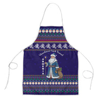 Armenia Christmas Apron with Santa Claus Shnorhavor Surb Tsnund and Gift Bag Pattern - Wonder Print Shop