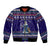 Armenia Christmas Bomber Jacket with Santa Claus Shnorhavor Surb Tsnund and Gift Bag Pattern - Wonder Print Shop