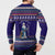 Armenia Christmas Button Sweatshirt with Santa Claus Shnorhavor Surb Tsnund and Gift Bag Pattern - Wonder Print Shop