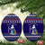 Armenia Christmas Ceramic Ornament with Santa Claus Shnorhavor Surb Tsnund and Gift Bag Pattern - Wonder Print Shop