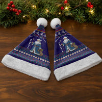 Armenia Christmas Santa Hat with Santa Claus Shnorhavor Surb Tsnund and Gift Bag Pattern - Wonder Print Shop