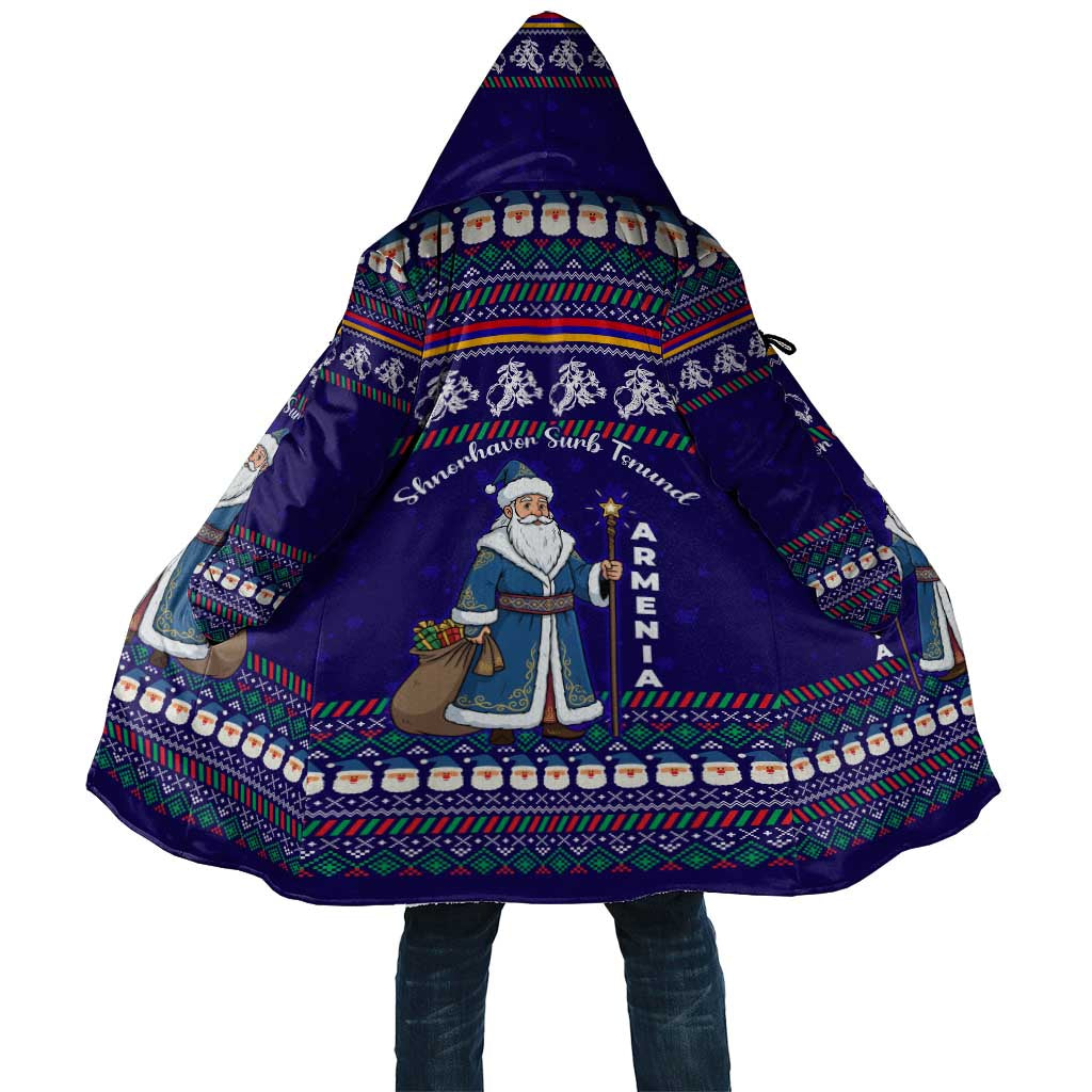 Armenia Christmas Cloak with Santa Claus Shnorhavor Surb Tsnund and Gift Bag Pattern - Wonder Print Shop