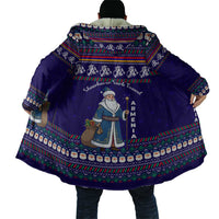 Armenia Christmas Cloak with Santa Claus Shnorhavor Surb Tsnund and Gift Bag Pattern - Wonder Print Shop
