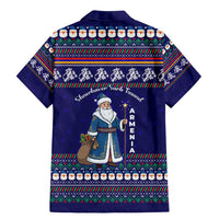 Armenia Christmas Family Matching Mermaid Dress and Hawaiian Shirt with Santa Claus Shnorhavor Surb Tsnund and Gift Bag Pattern - Wonder Print Shop