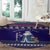 Armenia Christmas Round Carpet with Santa Claus Shnorhavor Surb Tsnund and Gift Bag Pattern - Wonder Print Shop