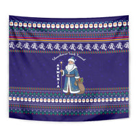 Armenia Christmas Tapestry with Santa Claus Shnorhavor Surb Tsnund and Gift Bag Pattern - Wonder Print Shop
