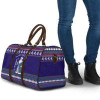 Armenia Christmas Travel Bag with Santa Claus Shnorhavor Surb Tsnund and Gift Bag Pattern - Wonder Print Shop