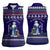 Armenia Christmas Women Sleeveless Polo Shirt with Santa Claus Shnorhavor Surb Tsnund and Gift Bag Pattern - Wonder Print Shop