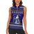 Armenia Christmas Women Sleeveless Polo Shirt with Santa Claus Shnorhavor Surb Tsnund and Gift Bag Pattern - Wonder Print Shop