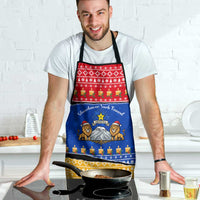 Armenia Christmas Apron with Shnorhavor Surb Tsnund Lions Flag Colors and Coat of Arms - Wonder Print Shop