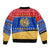 Armenia Christmas Bomber Jacket with Shnorhavor Surb Tsnund Lions Flag Colors and Coat of Arms - Wonder Print Shop