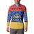 Armenia Christmas Button Sweatshirt with Shnorhavor Surb Tsnund Lions Flag Colors and Coat of Arms - Wonder Print Shop