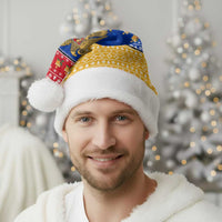 Armenia Christmas Santa Hat with Shnorhavor Surb Tsnund Lions Flag Colors and Coat of Arms - Wonder Print Shop