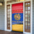 Armenia Christmas Door Cover with Shnorhavor Surb Tsnund Lions Flag Colors and Coat of Arms - Wonder Print Shop
