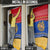 Armenia Christmas Door Cover with Shnorhavor Surb Tsnund Lions Flag Colors and Coat of Arms - Wonder Print Shop