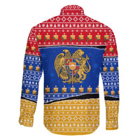 Armenia Christmas Family Matching Tank Maxi Dress and Hawaiian Shirt with Shnorhavor Surb Tsnund Lions Flag Colors and Coat of Arms - Wonder Print Shop