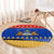 Armenia Christmas Round Carpet with Shnorhavor Surb Tsnund Lions Flag Colors and Coat of Arms - Wonder Print Shop