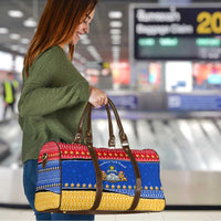 Armenia Christmas Travel Bag with Shnorhavor Surb Tsnund Lions Flag Colors and Coat of Arms - Wonder Print Shop