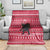 Austria Christmas Blanket with German Text Red Pattern and Festive Lights - Wonder Print Shop