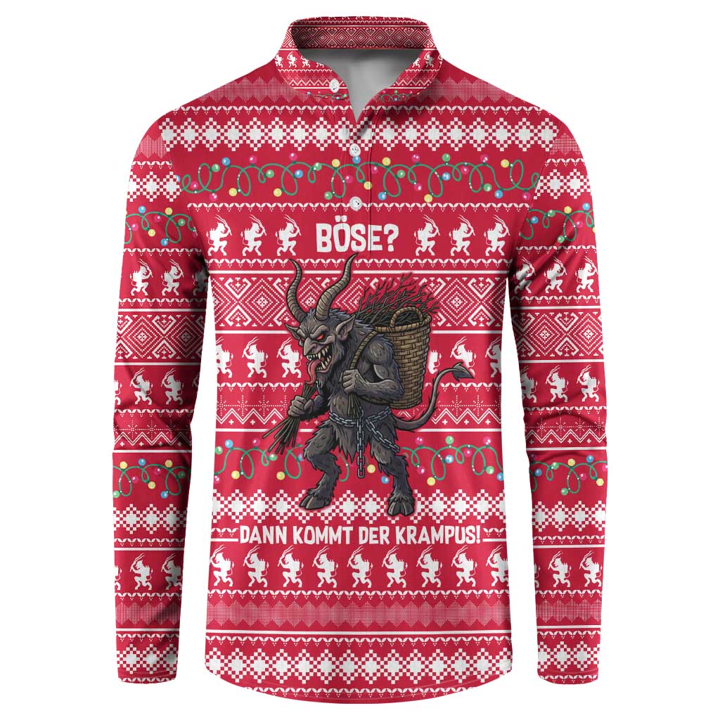 Austria Christmas Button Sweatshirt with German Text Red Pattern and Festive Lights - Wonder Print Shop