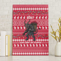 Austria Christmas Canvas Wall Art with German Text Red Pattern and Festive Lights - Wonder Print Shop