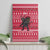 Austria Christmas Canvas Wall Art with German Text Red Pattern and Festive Lights - Wonder Print Shop
