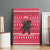 Austria Christmas Canvas Wall Art with German Text Red Pattern and Festive Lights - Wonder Print Shop