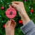 Austria Christmas Ceramic Ornament with German Text Red Pattern and Festive Lights - Wonder Print Shop