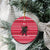 Austria Christmas Ceramic Ornament with German Text Red Pattern and Festive Lights - Wonder Print Shop