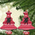 Austria Christmas Ceramic Ornament with German Text Red Pattern and Festive Lights - Wonder Print Shop