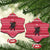 Austria Christmas Ceramic Ornament with German Text Red Pattern and Festive Lights - Wonder Print Shop